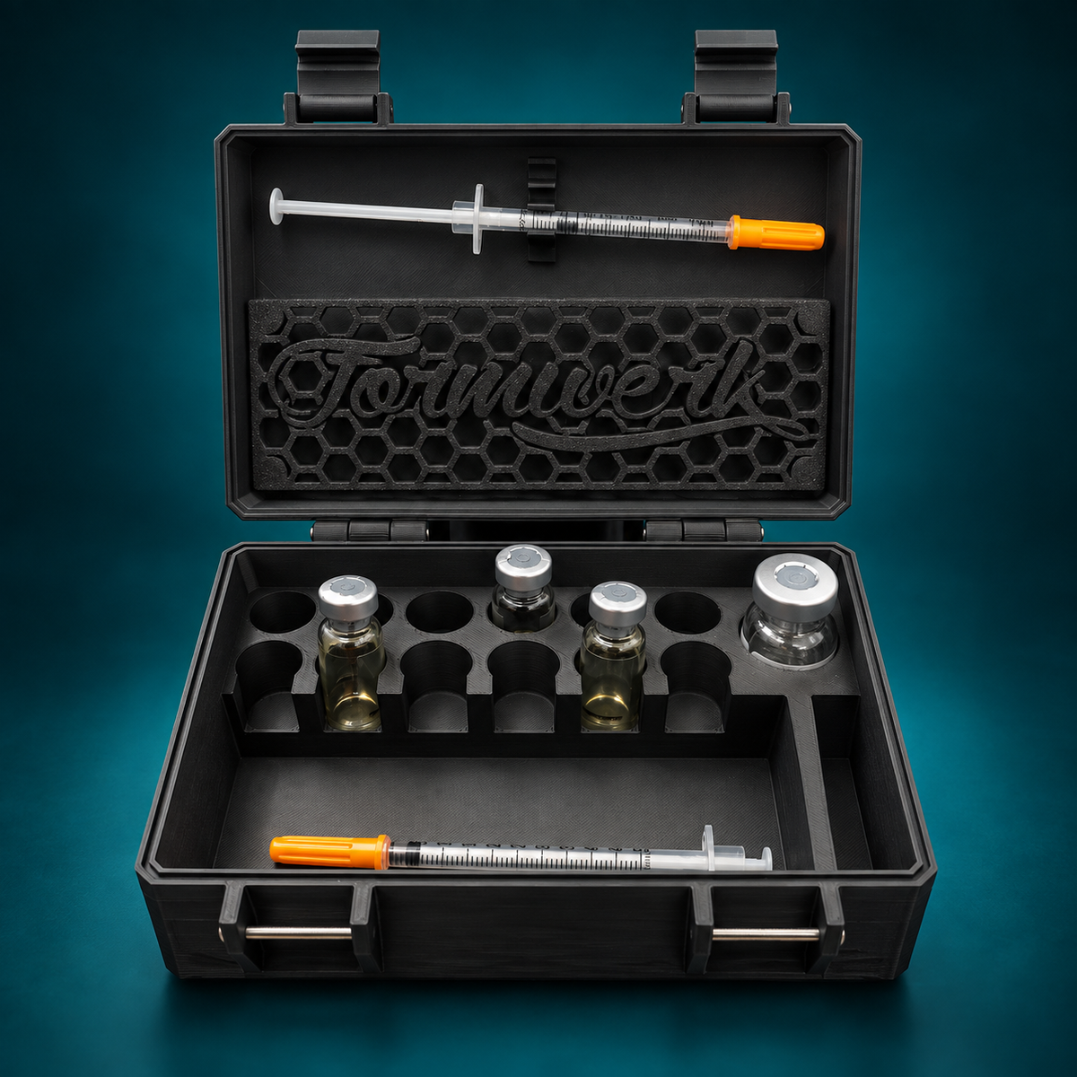 Peptid & TRT Vial Box mit im Open-Frame-Design