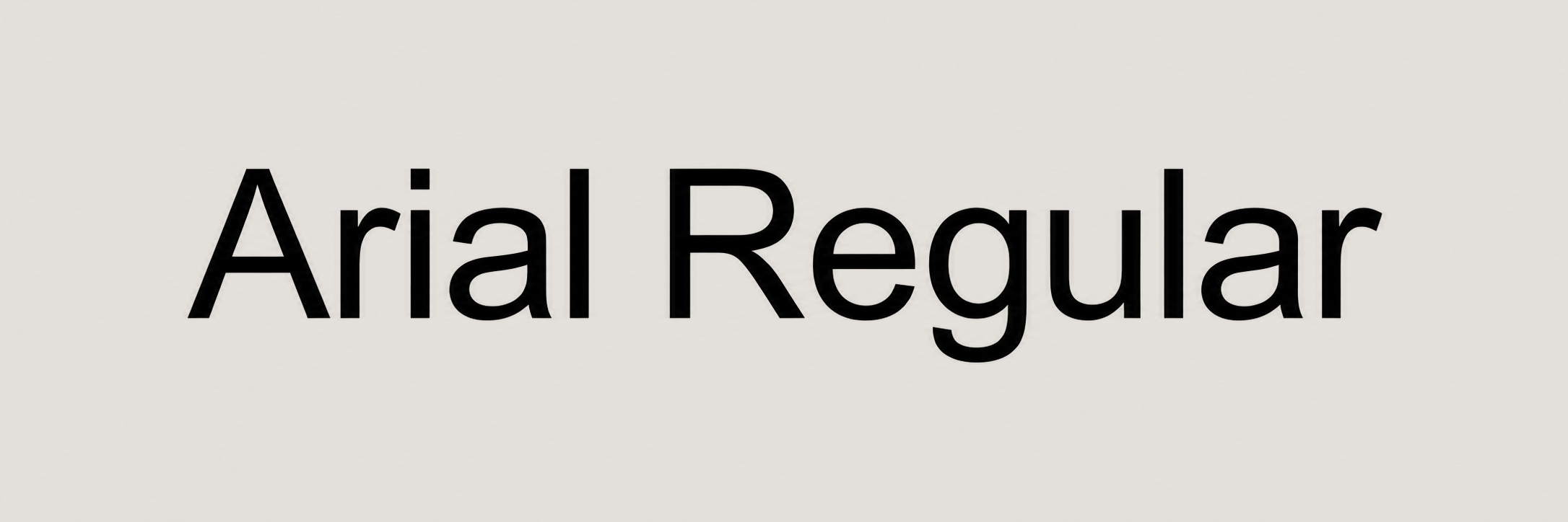 Modern – Arial Regular