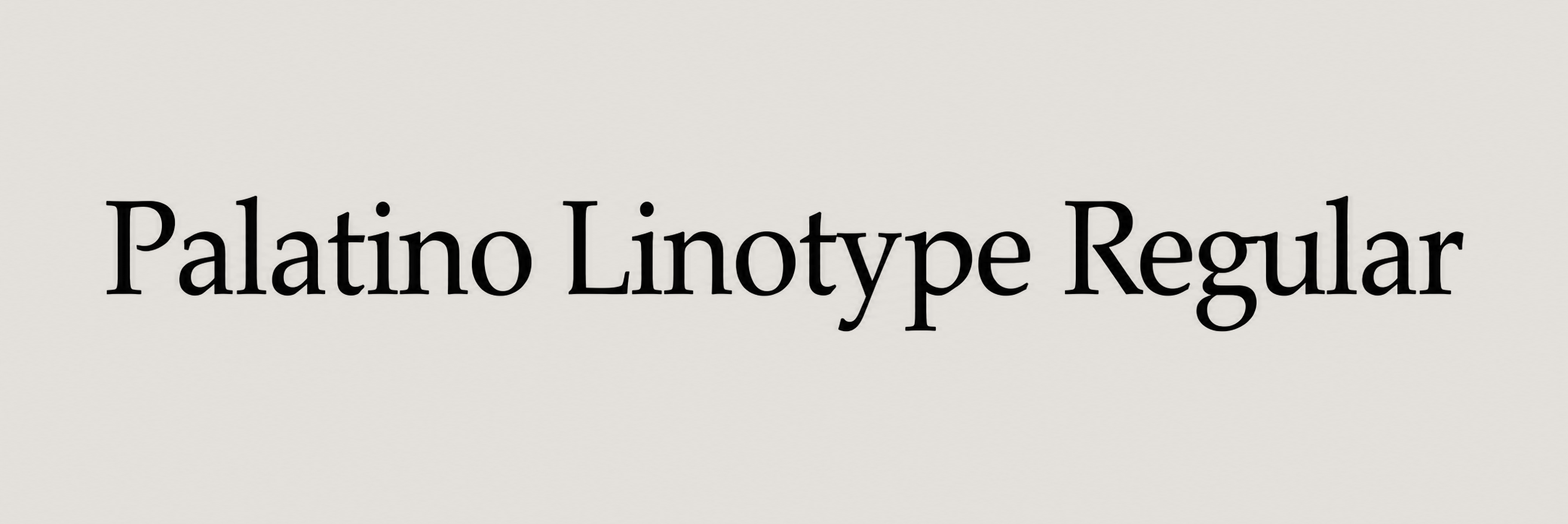 Retro – Palatino Linotype Regular