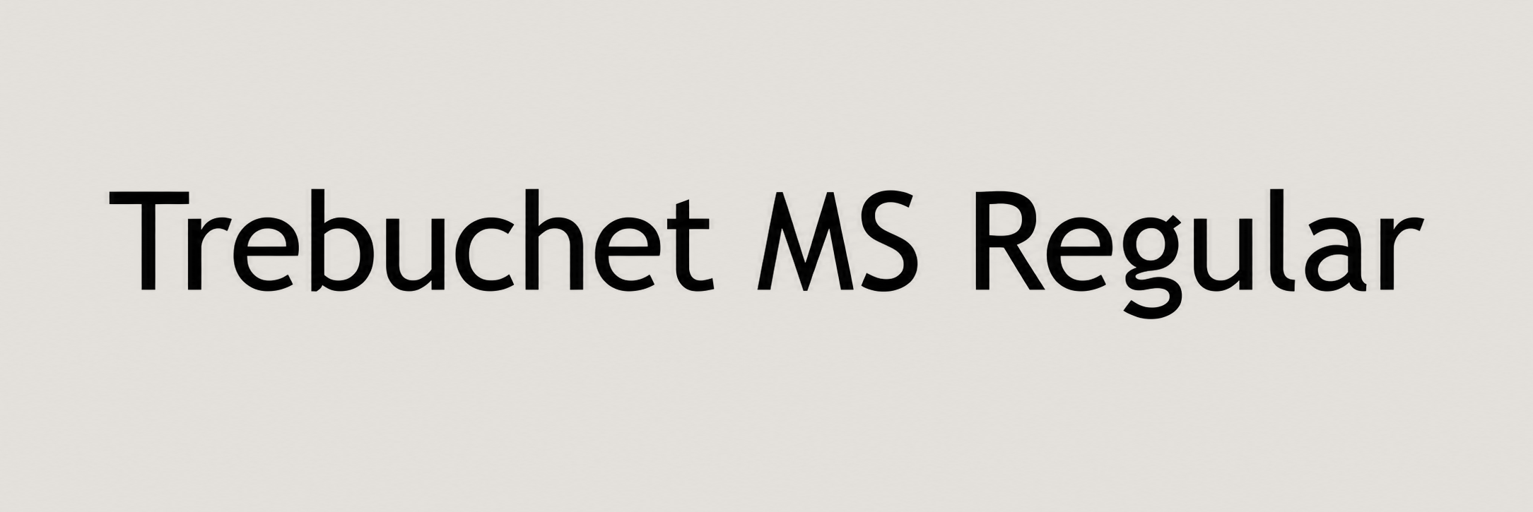 Rund – Trebuchet MS Regular